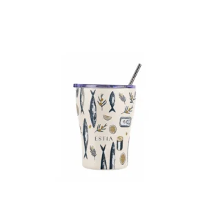 Estia Θερμός Coffee Mug Save The Aegean 350ml Salt Life
