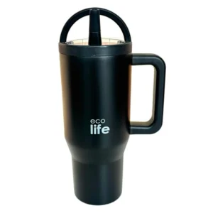Ecolife Tumbler Rich Black 900ml (2Handles Lid)