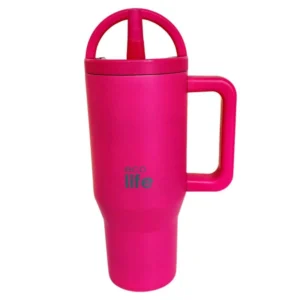 Ecolife Tumbler Neon Magenta 900ml (2Handles Lid)