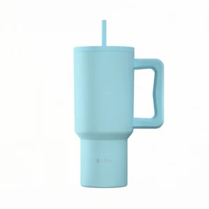Estia Θερμός Straw Tumbler XL Save The Aegean 900ml Arctic