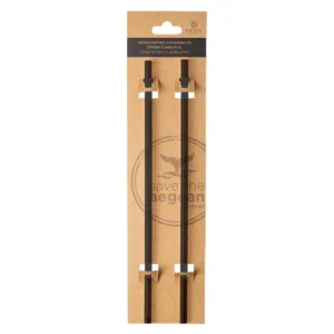 Estia Ανταλλακτικά Καλαμάκια Straw Tumbler XL 1200ml Black 2ΤΕΜ