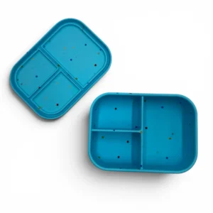 Dodos land Peck n Pack Bento Box Φαγητοδοχείο Σιλικόνης με 3 Χωρίσματα Starlight Blue