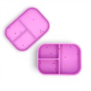 Dodos land Peck n Pack Bento Box Φαγητοδοχείο Σιλικόνης με 3 Χωρίσματα Starlight Pink