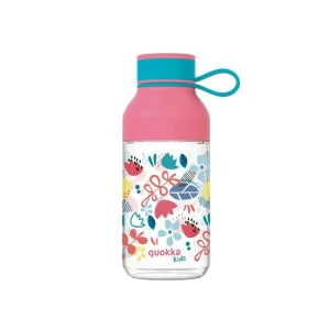 Quokka Παιδικό Μπουκάλι Ice με Λουράκι - Flowers 430ml