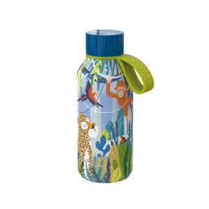 Quokka Παιδικό Ανοξείδωτο Ισοθερμικό Μπουκάλι με Λουράκι Jungle 330ml
